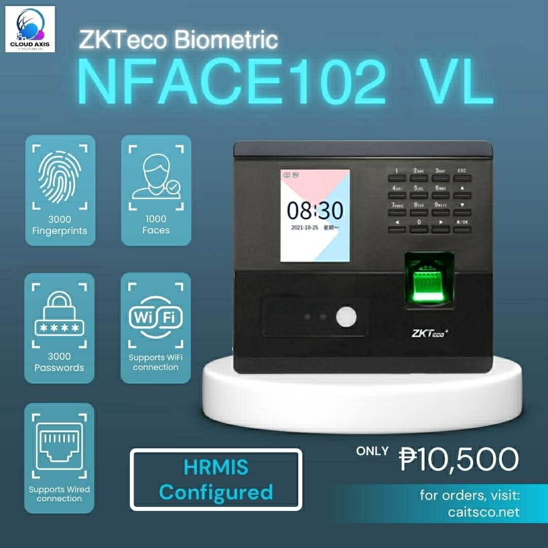 ZKTeco Nface102 Biometric Attendance Machine